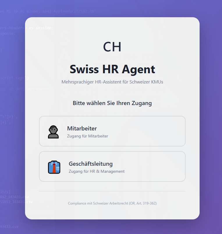 Swiss HR Agent